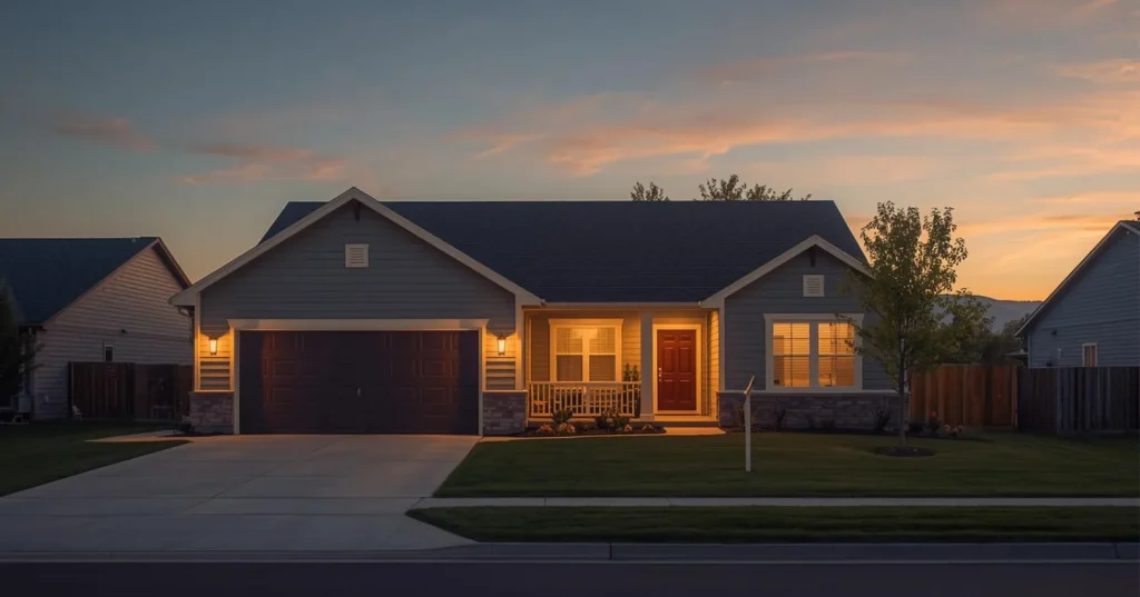 idaho falls family home representing financial stability through life insurance coverage